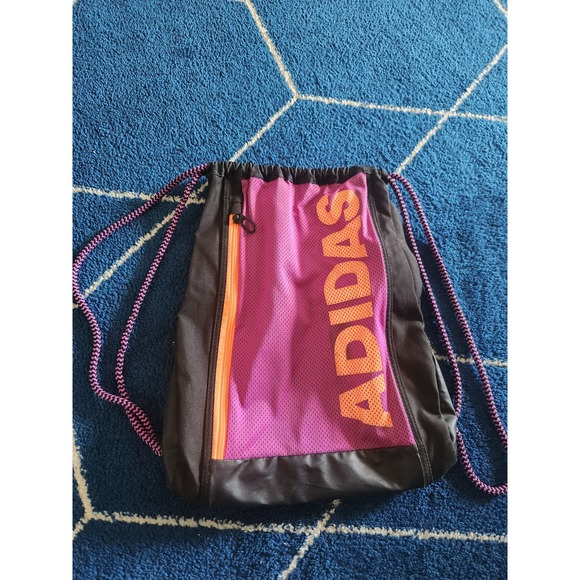 Adidas Draw String Sports/Casual Backpack - Picture 1 of 8